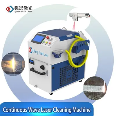 Máquina de limpeza a laser com onda contínua