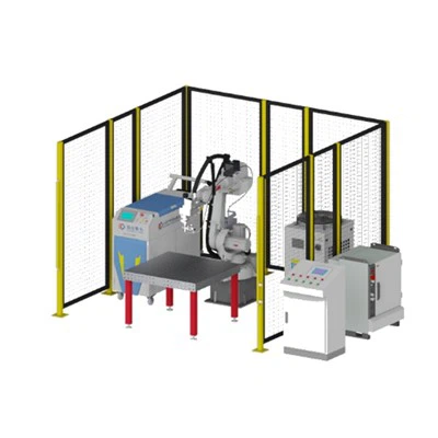 Estação de trabalho de soldagem robótica